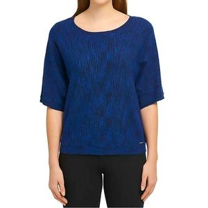 DKNY JEANS MARLED Sweater KNIT DOLMAN HALF SLEEVE Sweater XL Electric Boue
